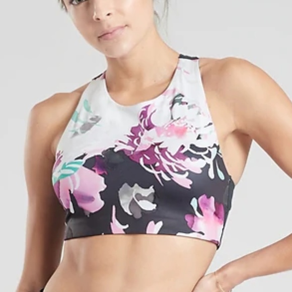 athleta high neck bra